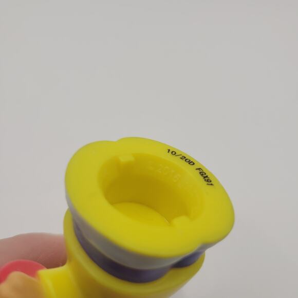 Fisher Price Little People Bicycle Rider Bike Boy Purple Helmet Water Bottle - Picture 5 of 5